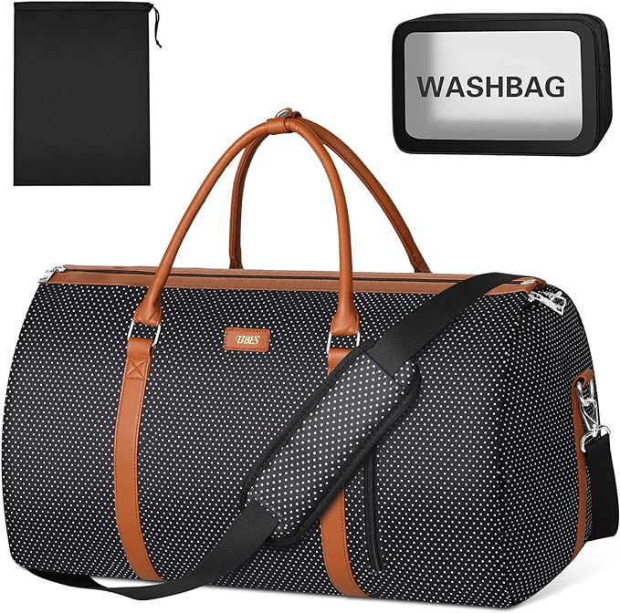 Garment Bag for Travel Convertible Carry On Garment Bag Large Travel Duffel by TIBES