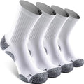 Elite Cushioned Compression Mid-crew Socks 4-Pack by Sitoisbe