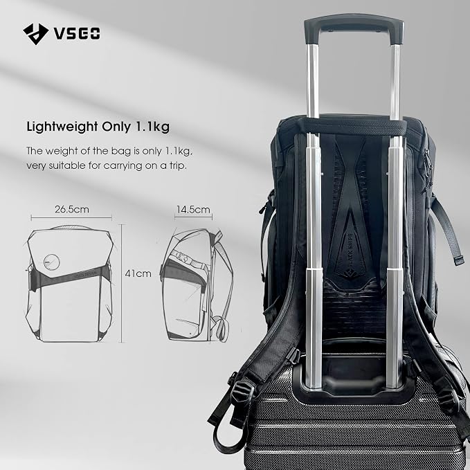 VSGO Black Snipe Camera Backpack 16L – Lightweight 1.1kg Professional DSLR/SLR - Image 7