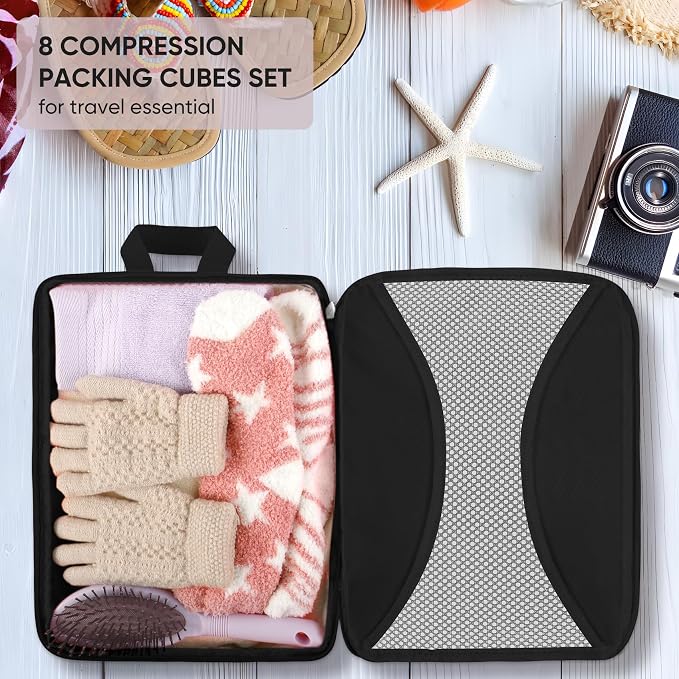 8 Set Compression Packing Cubes - Image 6