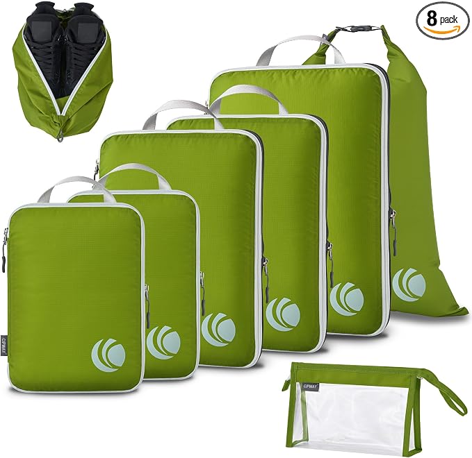 Cipway Compression Packing Cubes, Lightweight Travel Luggage Organizers by Cipway