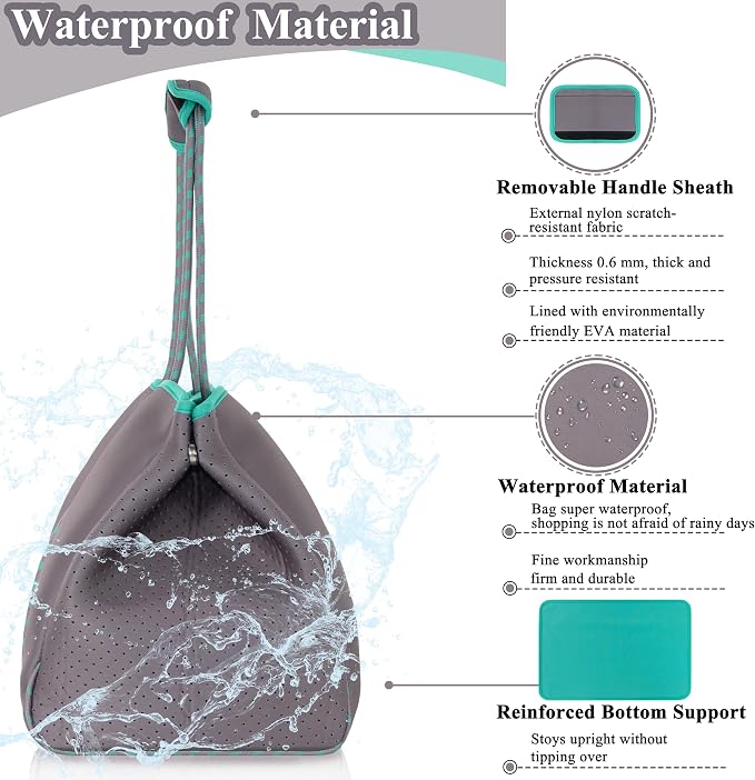 QOGiR Neoprene Multipurpose Beach Bag Tote - Image 7