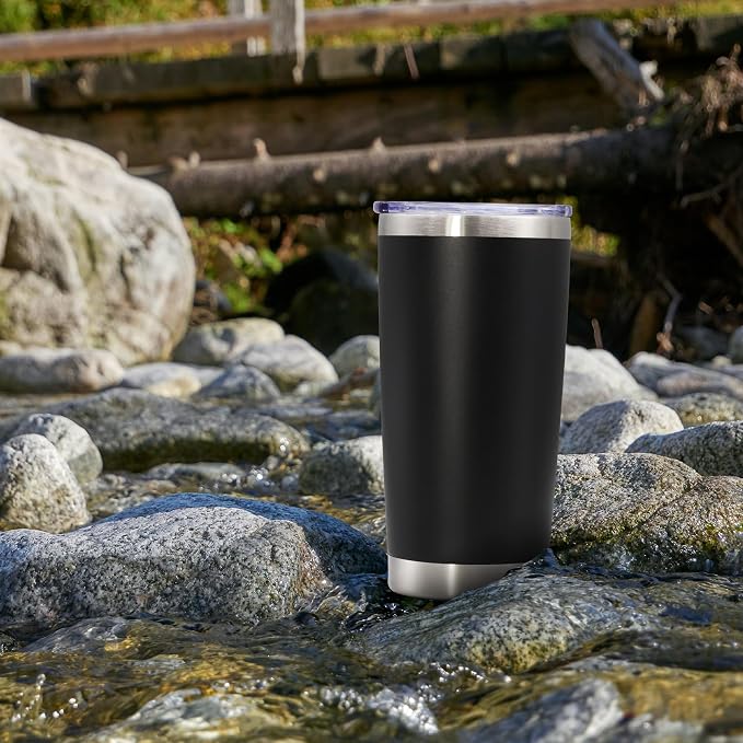 20 oz Tumbler with lid Double Wall Vacuum Insulated Tumblers Stainless Steel - Image 8