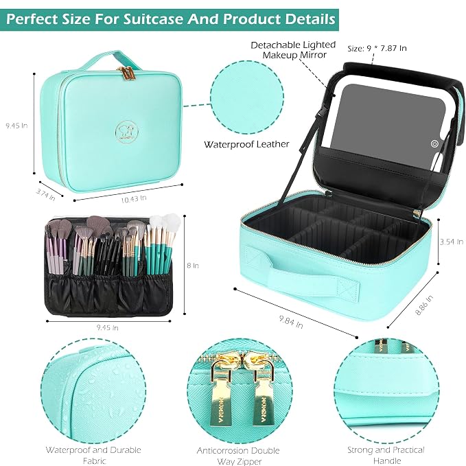 MOMIRA Travel Makeup Bag Cosmetic Bag Makeup Organizer Bag - Image 3