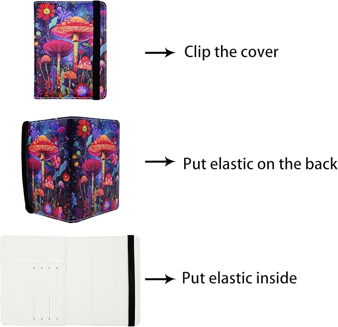 Passport Holder for Women and Men PU Leather Passport Cover for Travel - Image 3