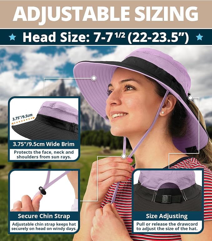 GearTOP Safari Sun Hat for Men and Sun Hats for Women UV Protection UPF 50+ - Image 3