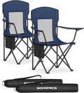 SONGMICS Breathable Camping Chairs, Foldable Outdoor Chairs Set of 2, High Back by SONGMICSbySONGMICSHOME