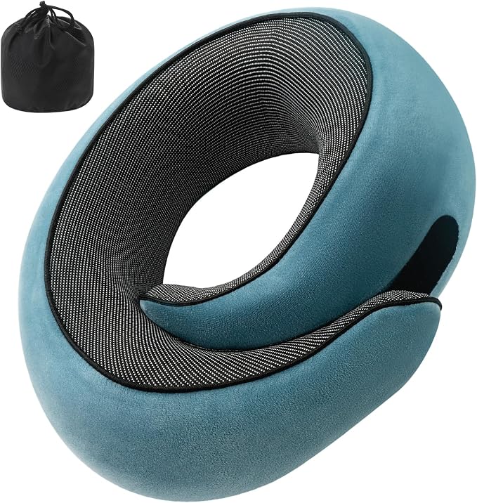 Neck Pillow, Travel Pillow uses Memory Foam to Support Neck Comfort, Ideal by Unknown