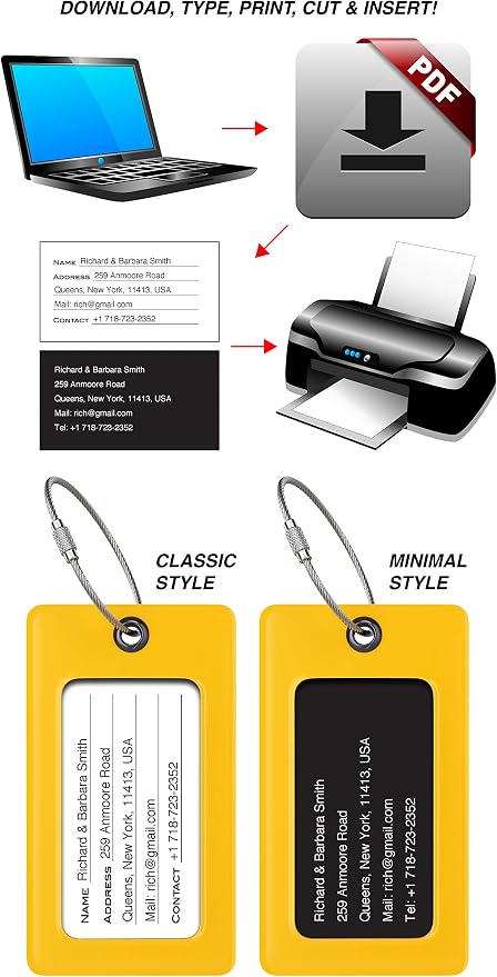 Luggage Tags Business Card Holder by TUFFTAAG - Image 5