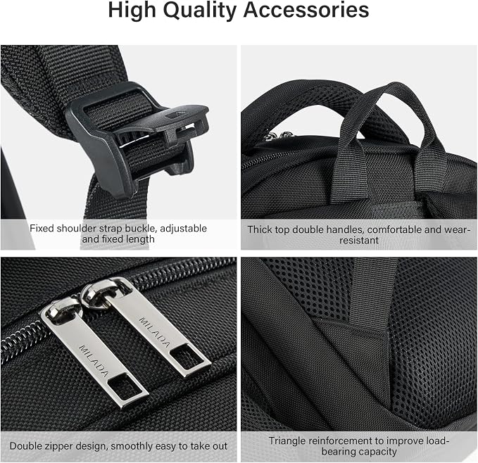 MILADA Travel Backpack For Men Laptop Backpack Women Business Carry On Backpack - Image 9