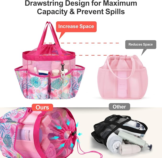 F-color Mesh Shower Caddy Portable - Image 3
