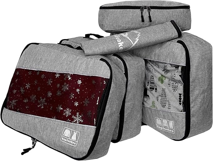 5 Set Packing Cubes for Travel Large Suitcase Luggage Organizer Bags Travel - Image 2