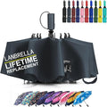 LANBRELLA Compact Reverse Folding Umbrella Auto Windproof Travel Umbrella by LANBRELLA