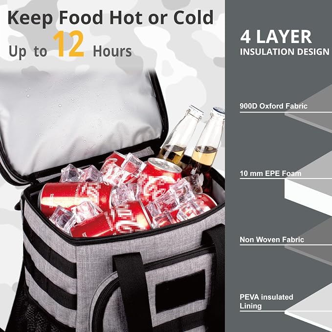 Tactical Backpack Cooler, Lunch Backpack - Image 4