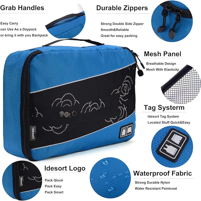 Packing Cubes Luggage Bags Organizer Durable Travel Accessories - Image 3