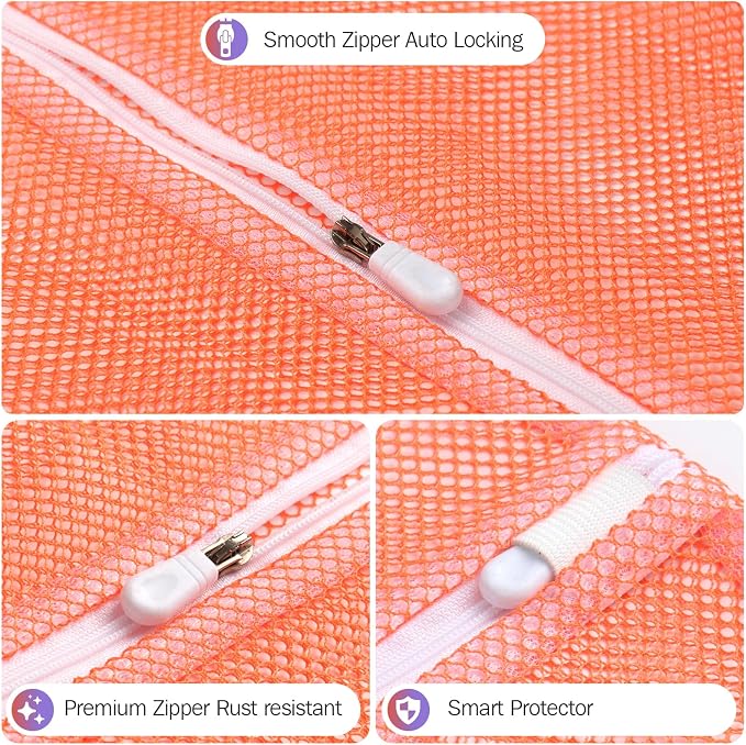 5Pcs Sturdy Mesh Laundry Bags for Delicates, Travel and Organzie - Image 5