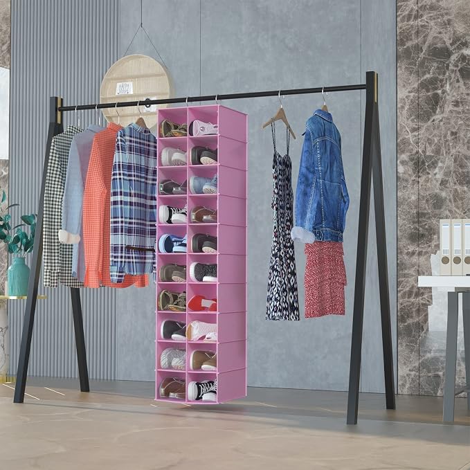 coastal rose Hanging Shoe Organizer - Image 2