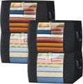 Fab totes 24 Gallons Clothes Storage, Foldable Thick Fabric Blanket Storage Bags by Fabtotes