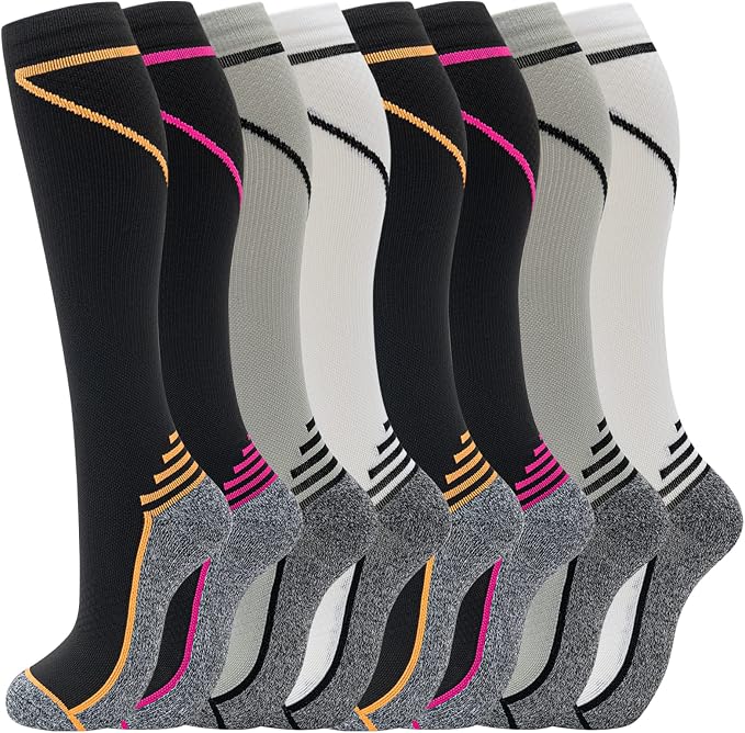 fenglaoda 8 Pairs Compression Socks by fenglaoda