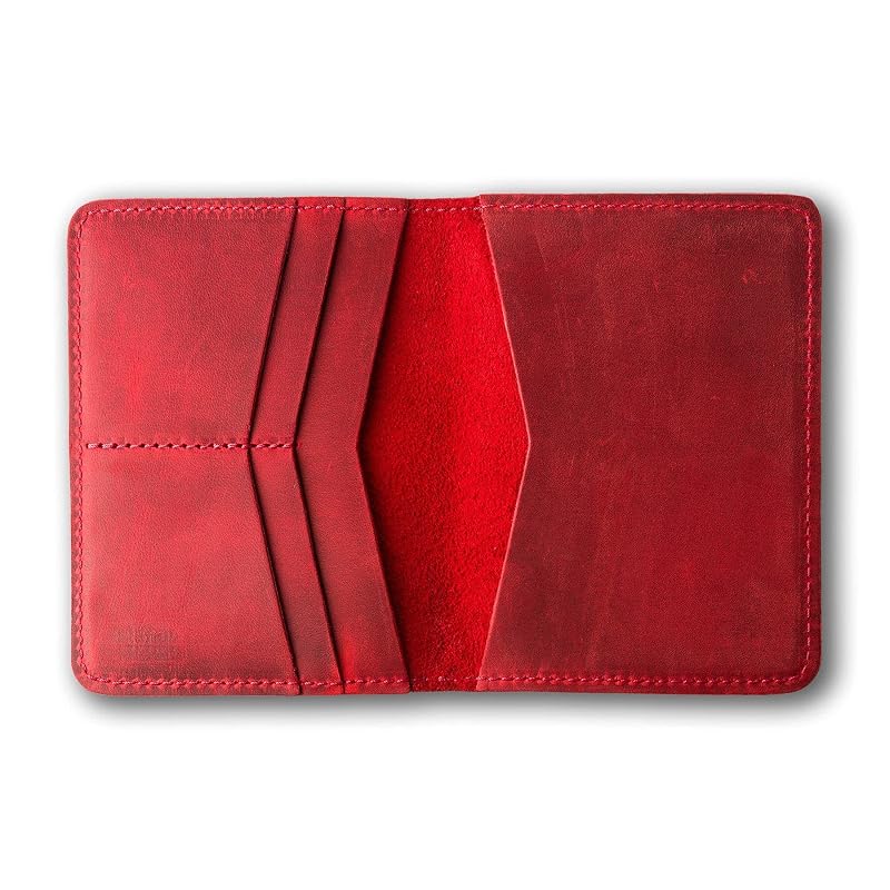 PEGAI Standard Full Grain Crazy Horse Leather Passport Holder | Custom Travel - Image 2