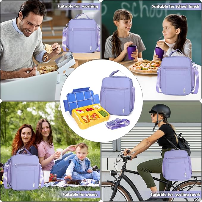 NOL Nylon Waterproof Kids Lunch Bag, Insulated Lunch Bag, Lunch box Cooler - Image 6