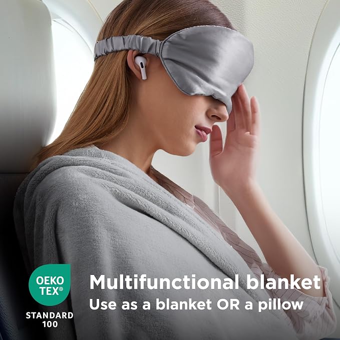 Bedsure Travel Blanket Airplane Compact - Image 4