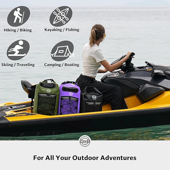 STOVER 5/10/25/30/40/55L Waterproof Backpack- Floating Dry Bag - Image 6