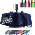 LANBRELLA Compact Reverse Folding Umbrella Auto Windproof Travel Umbrella by LANBRELLA