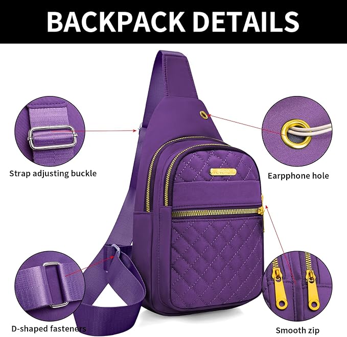Small Sling Bag For Women Men Casual Crossbody Sling Backpack - Image 4