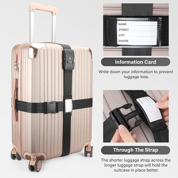 Luggage Straps, TSA Approved Luggage Strap Belt - Image 3