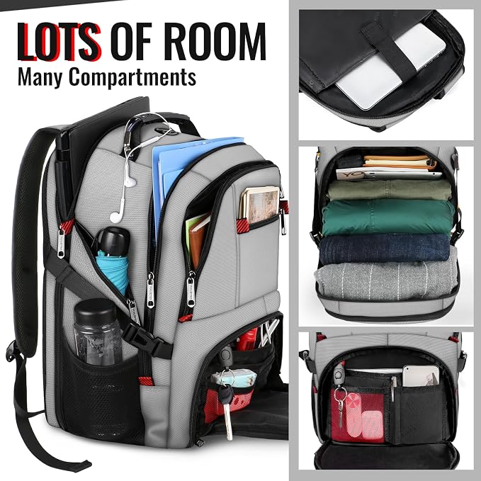 YOREPEK Travel Backpack, Extra Large 50L Laptop Backpacks - Image 2