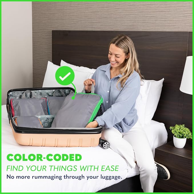 Compression Packing Cubes Travel, 4 Set/6 Set Packing Cubes - Image 2