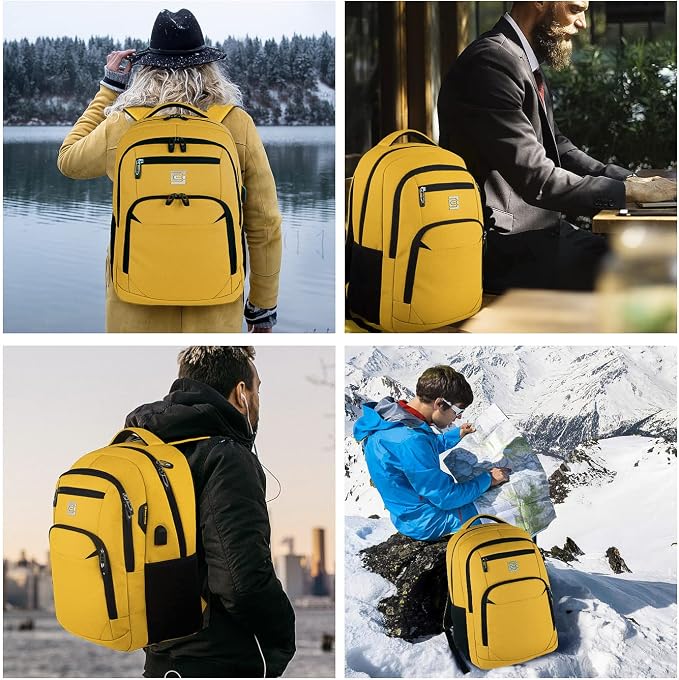 Laptop Backpack, Business Travel Anti Theft Slim Durable Laptops Backpack - Image 7