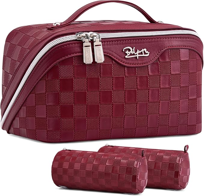 Travel Makeup Bag Organizer Cosmetic Bag: 3 Pcs Set Make up Bags by BOYATU
