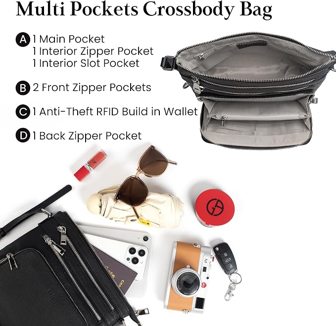 befen Genuine Leather Crossbody Bags - Image 4