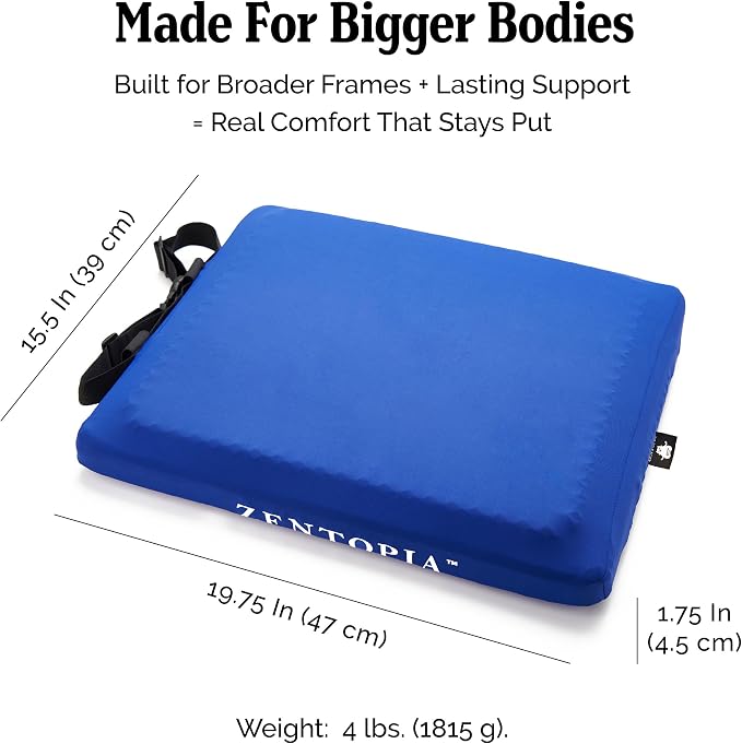 Gel and Memory Foam Seat Cushion – Office – Ergonomic Cushion Pad - Image 3