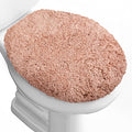 Microfiber Elongated Toilet Seat Cover 19.5"x 15" Machine Washable Solid Toilet by Baahrnom