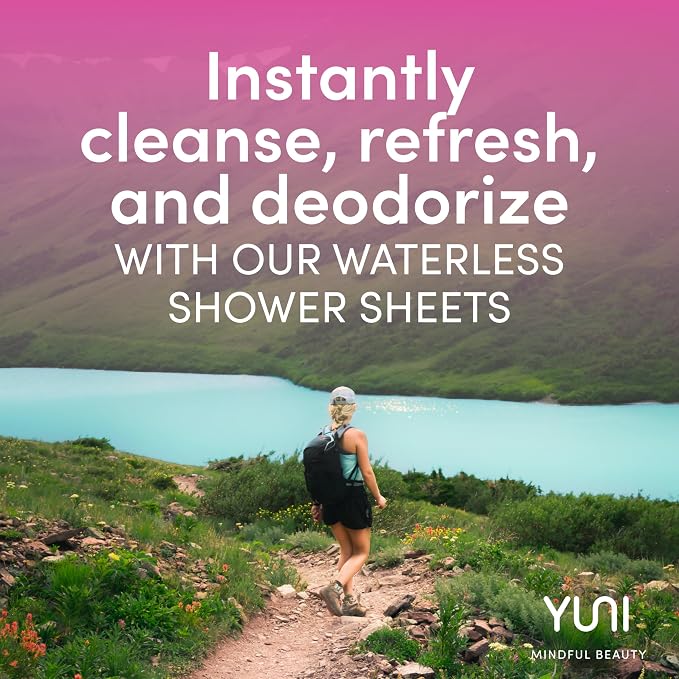 YUNI Beauty Large Body Wipes Soft Moist Showerless Wipe, Cleanse & Deodorize - Image 2