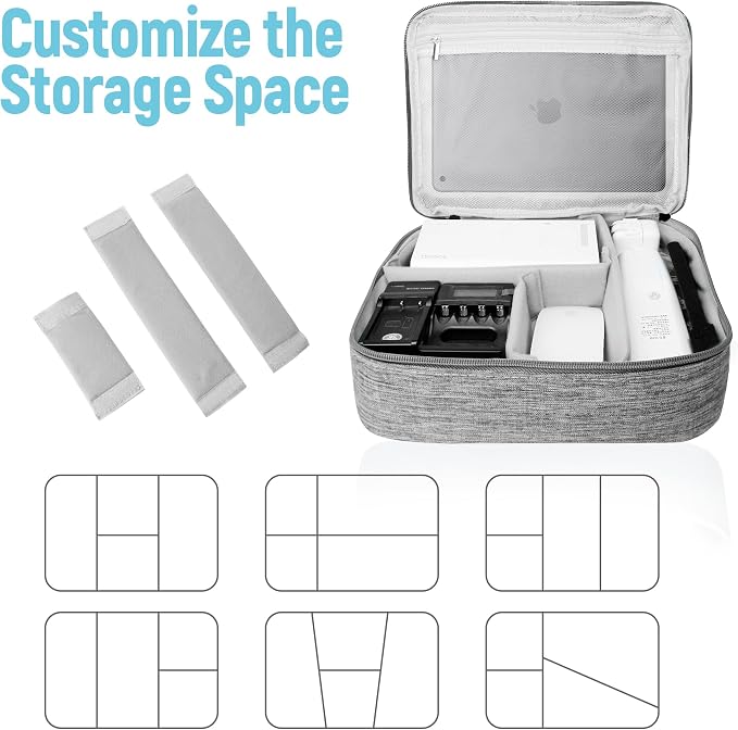 Electronics Travel Organizer, Large Double Layer Portable Waterproof Travel - Image 4