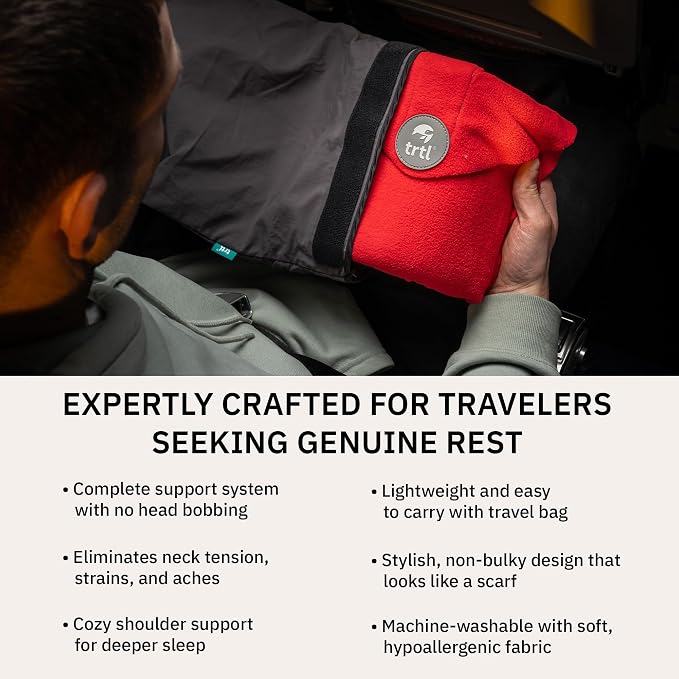 trtl Pillow - Scientifically Proven Super Soft Neck Support Travel Pillow - - Image 4