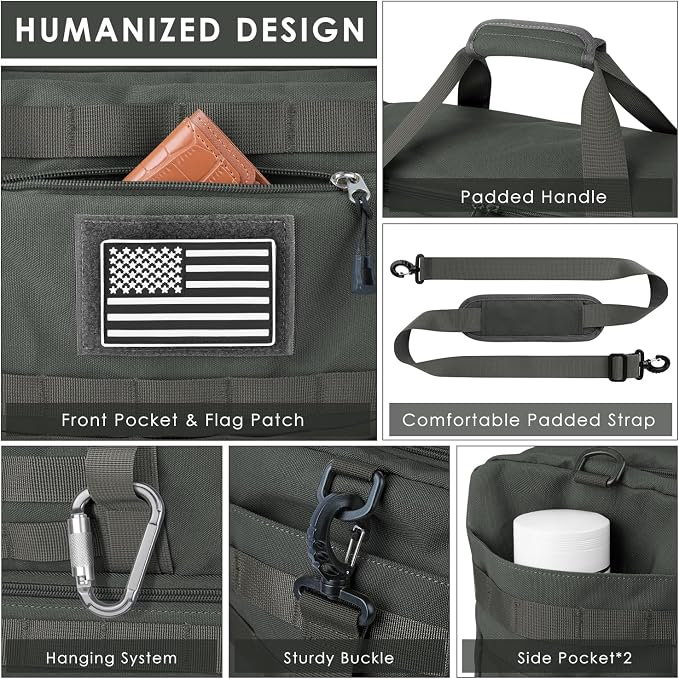 ETRONIK Travel Bag for Men Women, Gym Bag & Tactical Duffle Bags for Travel - Image 3