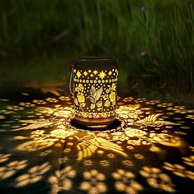Solar Lanterns Outdoor Waterproof Hummingbird Christmas Garden Decor - Image 9