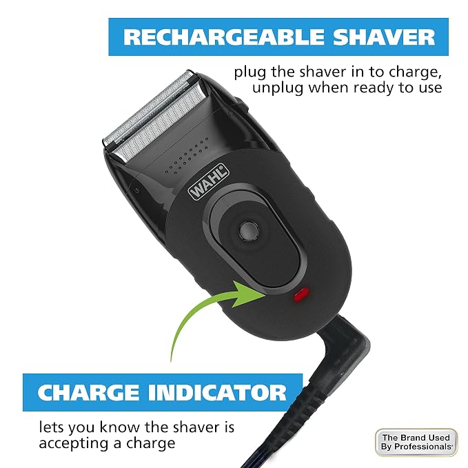 Wahl Compact Rechargeable Lithium Ion Shaver Kit - Image 8