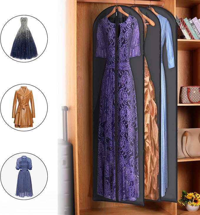 Zilink 65" Dress Bags for Gowns Long Clear Garment Bags for Gowns Garment - Image 4