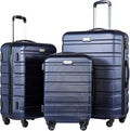 Coolife Luggage 3 Piece Set Suitcase Spinner Hardshell Lightweight TSA Lock by COOLIFE
