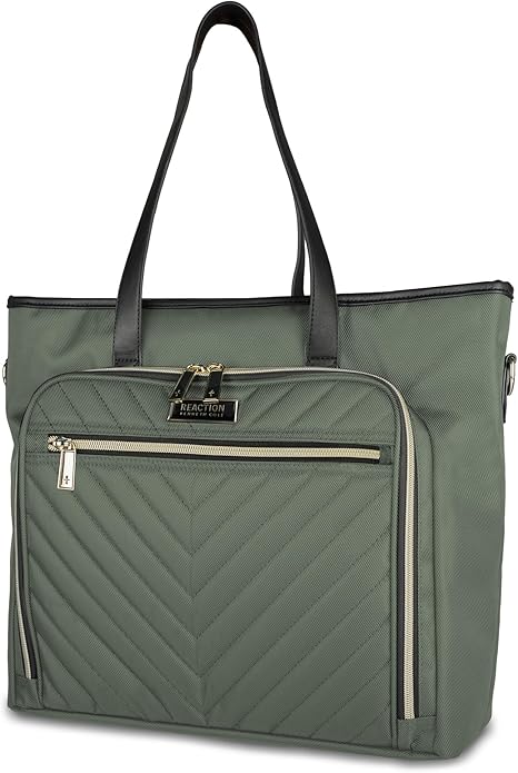 Kenneth Cole REACTION Chelsea Quilted Chevron 15" Laptop & Tablet Business Tote - Image 2
