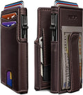Men Wallet, with Money Clip Coins Pocket ID Window, Slim Front Pocket RFID by Miyozi