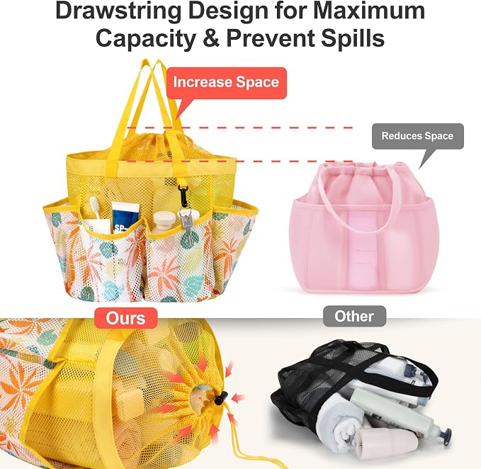F-color Mesh Shower Caddy Portable - Image 3