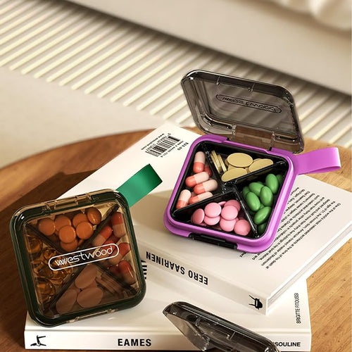 1 Pack Purple Pill Organizer - Image 2