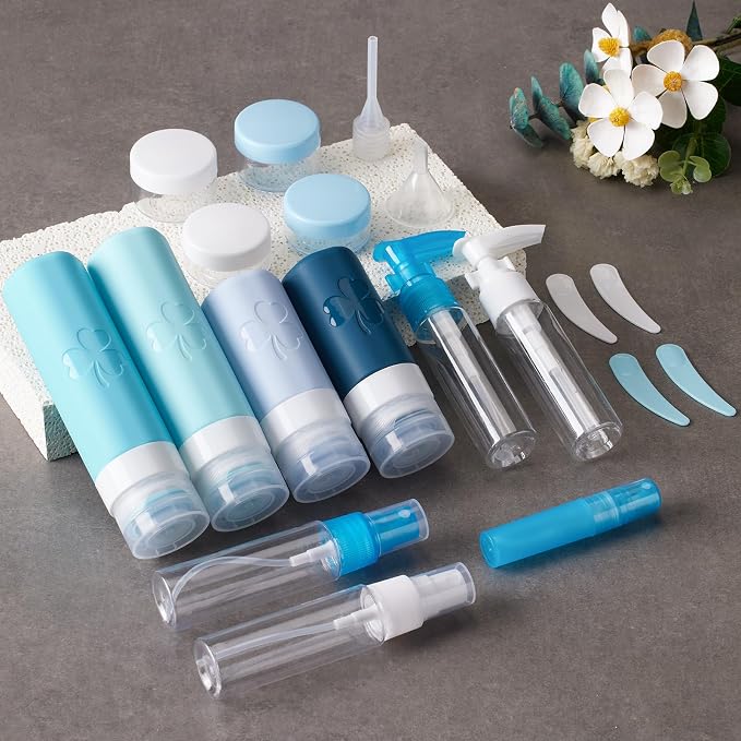 INSFIT Travel Bottles for Toiletries 23pack, TSA Approved Travel Size Toiletries - Image 6